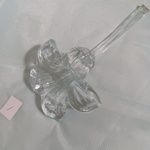 Blown Glass Flower Lily bud vase pk1 - Picture 6 of 8